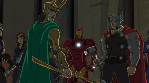 Adrian Pasdar, Travis Willingham, Laura Bailey, Troy Baker, and Roger Craig Smith in Avengers Assemble (2012)