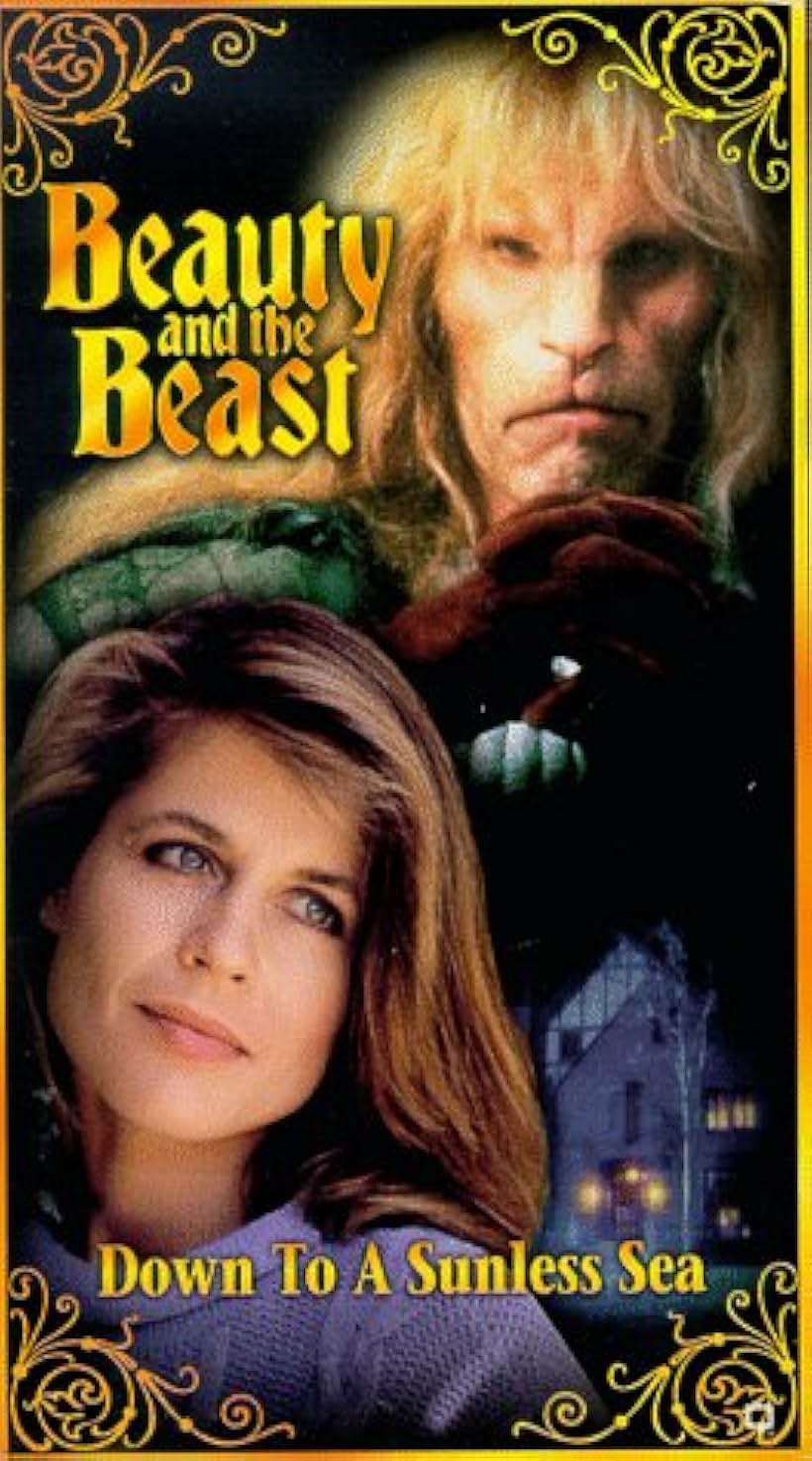 Linda Hamilton and Ron Perlman in Beauty and the Beast (1987)