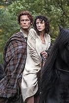 Caitríona Balfe, Sam Heughan, and Grant O'Rourke in Outlander (2014)