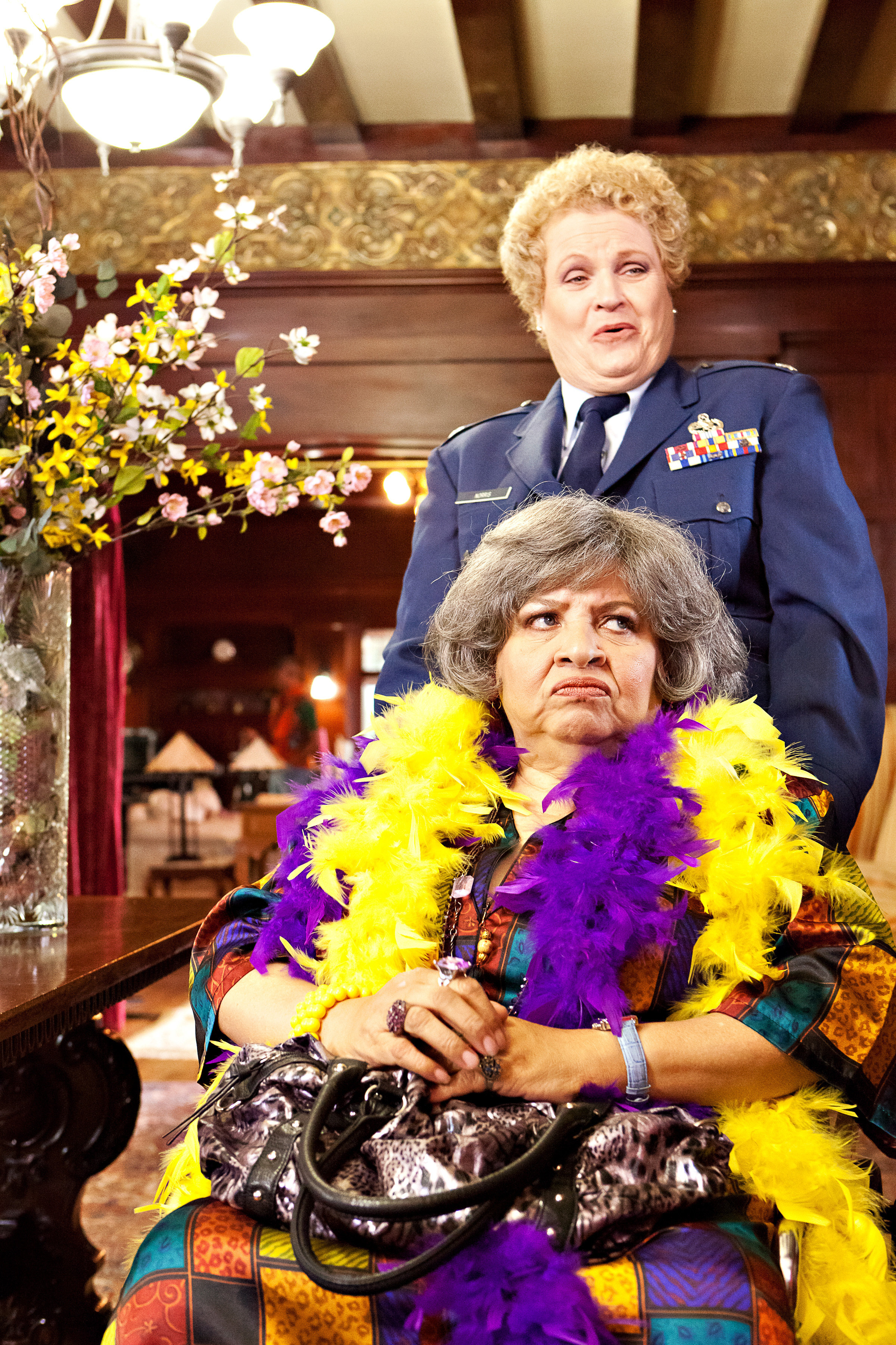 Marianne Muellerleile as Maddie Coleman and Patricia Belcher as Mae Belle Jackson-Jenkins-Dubois.