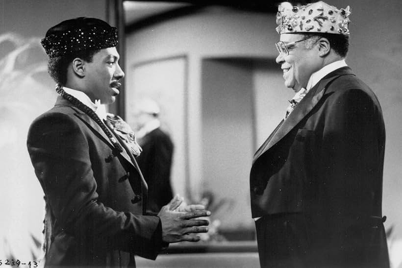 James Earl Jones and Eddie Murphy in Coming to America (1988)