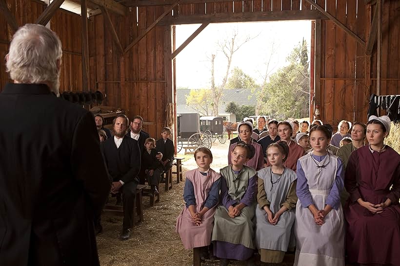 Matt Letscher, Madison Mason, Amy Sloan, Kimberly Williams-Paisley, Darcy Rose Byrnes, Madison Davenport, and Karley Scott Collins in Amish Grace (2010)