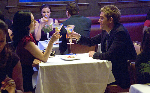 Dita Von Teese and Eric Szmanda in CSI: Crime Scene Investigation (2000)