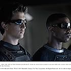 Michael B. Jordan and Miles Teller in Fantastic Four (2015)