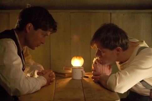 Cillian Murphy and Aidan O'Hare in The Wind that Shakes the Barley (2006)