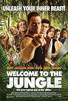 Jean-Claude Van Damme, Adam Brody, Dennis Haysbert, Aaron Takahashi, Rob Huebel, Kristen Schaal, and Megan Boone in Welcome to the Jungle (2013)