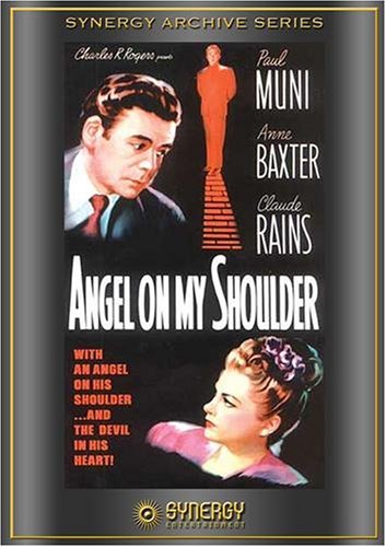 Anne Baxter, Claude Rains, and Paul Muni in Angel on My Shoulder (1946)