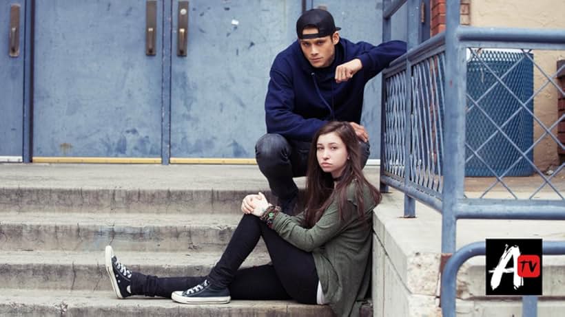 Timothy Granaderos and Katelyn Nacon in T@gged (2016)