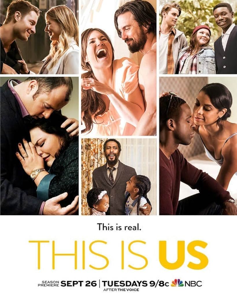 Ron Cephas Jones, Mandy Moore, Milo Ventimiglia, Alexandra Breckenridge, Sterling K. Brown, Justin Hartley, Susan Kelechi Watson, Chrissy Metz, Chris Sullivan, Niles Fitch, Hannah Zeile, Logan Shroyer, Faithe Herman, and Eris Baker in This Is Us (2016)