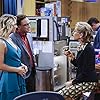 Christine Baranski, Kaley Cuoco, and Johnny Galecki in The Big Bang Theory (2007)