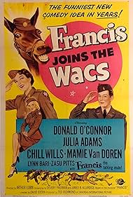 Julie Adams, Donald O'Connor, Mamie Van Doren, and Chill Wills in Francis Joins the WACS (1954)