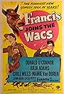 Julie Adams, Donald O'Connor, Mamie Van Doren, and Chill Wills in Francis Joins the WACS (1954)