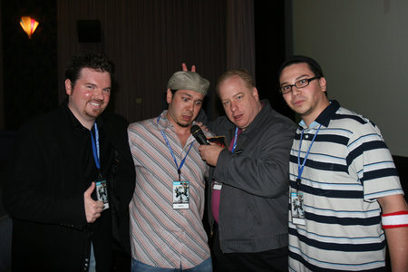 Project Greenlight 3 Winner/Co-Writer Marcus Dunstan, Producer/Actor Brian Ronalds, Project Greenlight 3 Winner/Director John Gulager, and Director/Producer Dean Ronalds screen their films at the International Horror and Sci-Fi Film Festival in Tempe, AZ.