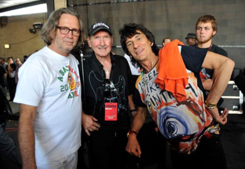 Eric Clapton, James Burton, and Ronnie Wood