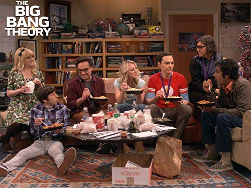 Mayim Bialik, Kaley Cuoco, Johnny Galecki, Simon Helberg, Jim Parsons, Melissa Rauch, and Kunal Nayyar in The Big Bang Theory (2007)