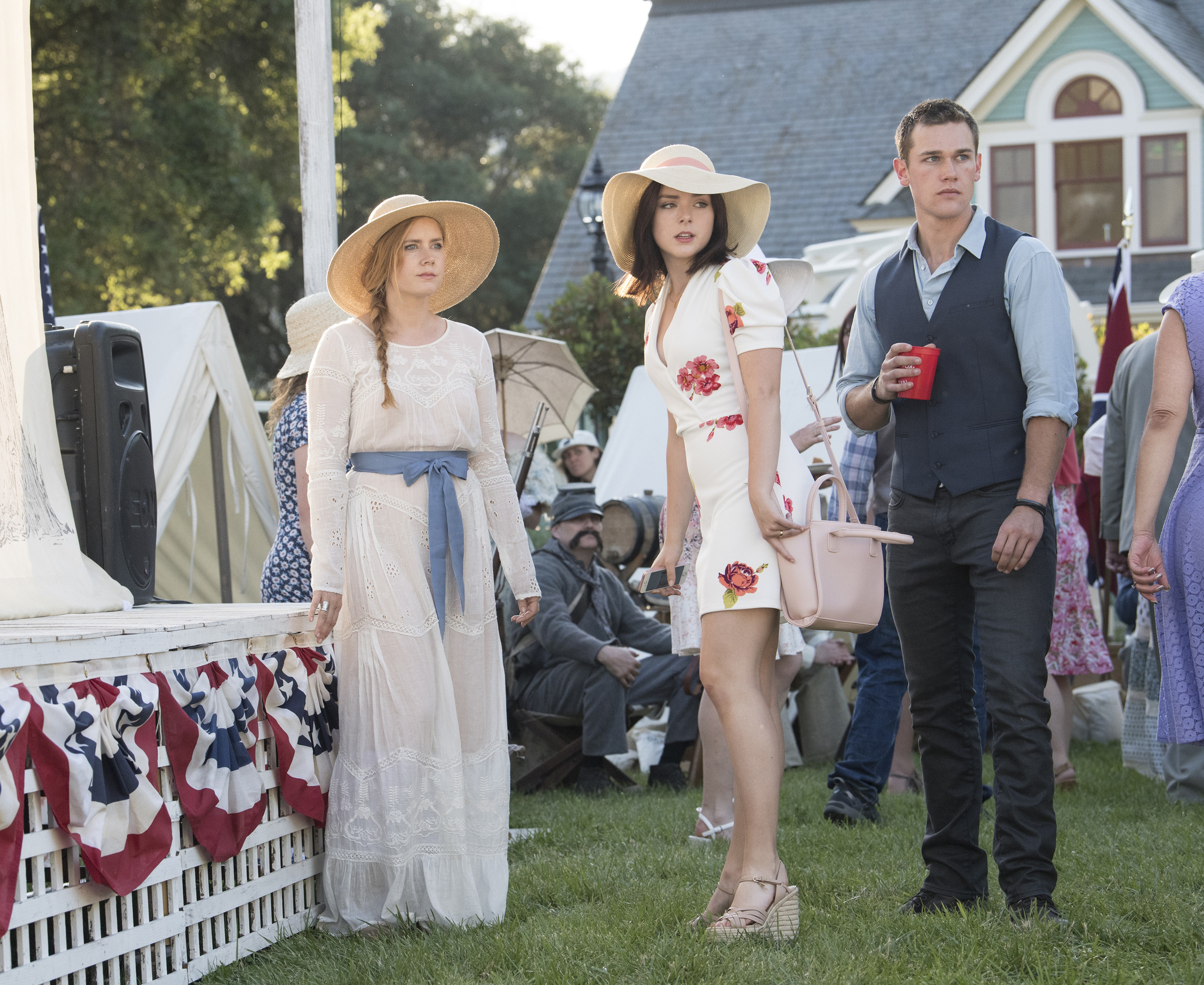 Amy Adams, Madison Davenport, and Taylor John Smith in Sharp Objects (2018)