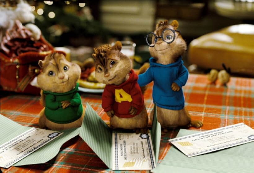 Justin Long, Jesse McCartney, and Matthew Gray Gubler in Alvin and the Chipmunks (2007)