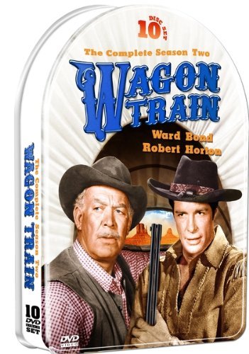 Ward Bond and Robert Horton in Wagon Train (1957)