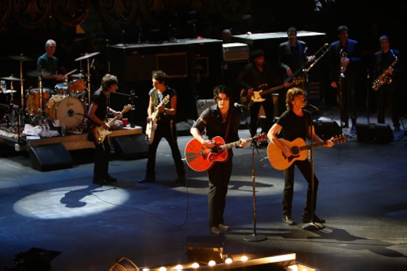 Mick Jagger, Keith Richards, Charlie Watts, Ronnie Wood, The Rolling Stones, and Jack White in Shine a Light (2008)