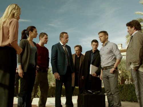 William Fichtner, Albert Goldberg, Estelle Lefébure, Marc Lavoine, Karel Roden, Tom Wlaschiha, Moon Dailly, and Richard Flood in Crossing Lines (2013)