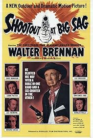 Walter Brennan, Leif Erickson, Constance Ford, Virginia Gregg, Don Kelly, Luana Patten, Chris Robinson, and Les Tremayne in Shootout at Big Sag (1962)