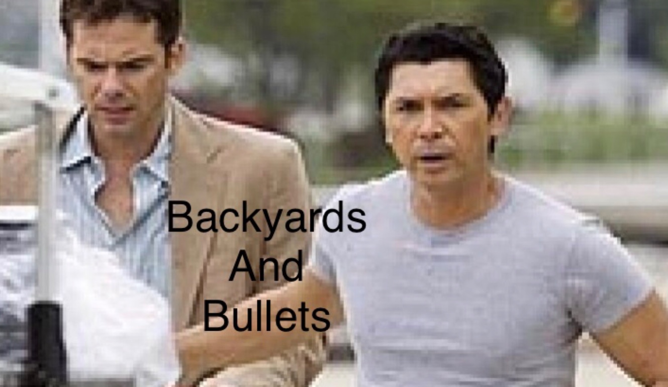 Lou Diamond Phillips and Billy Burke in Backyards & Bullets (2007)