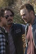 Kim Coates, Charlie Hunnam, and Joel McHale in Sons of Anarchy (2008)