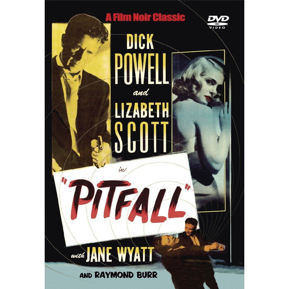 Raymond Burr, Dick Powell, and Lizabeth Scott in Pitfall (1948)