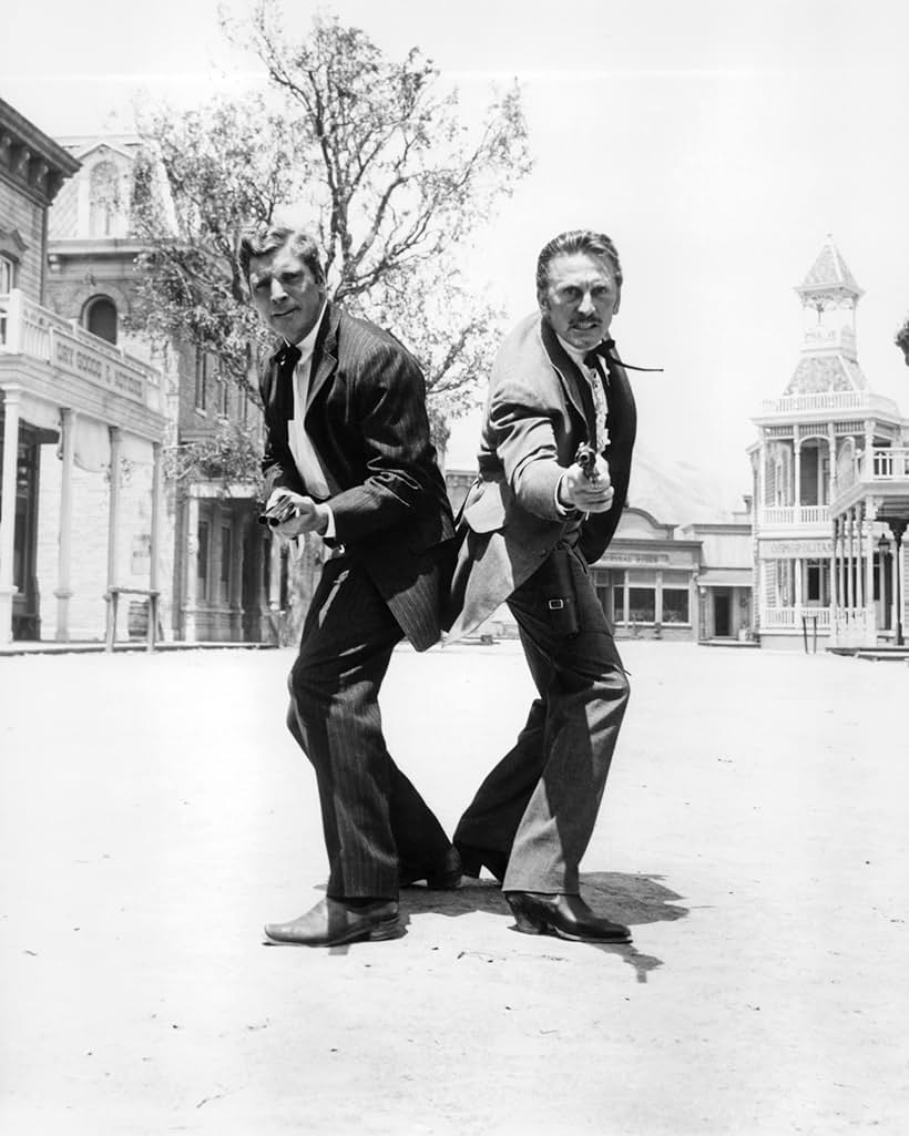 Kirk Douglas and Burt Lancaster at an event for Gunfight at the O.K. Corral (1957)