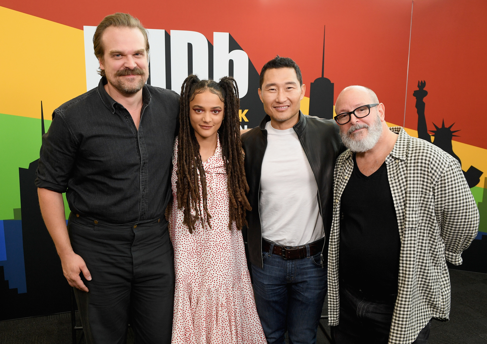 Daniel Dae Kim, Mike Mignola, David Harbour, and Sasha Lane