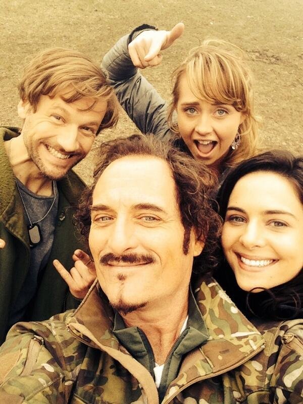 Kim Coates, Amber Marshall, Jason Cermak, and Holly Deveaux in Mutant World (2014)