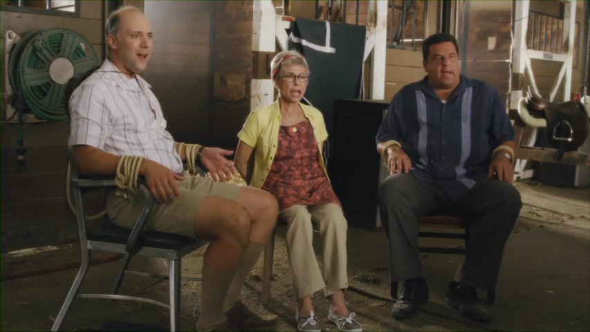 Carlo Mestroni, Rita Moreno, and Steve Schirripa in Nicky Deuce.