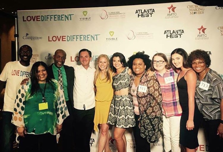 Jenn Gotzon and Anthony Hackett at an event for Love Different (2016)