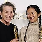 Frances McDormand and Chloé Zhao at an event for The Oscars (2021)