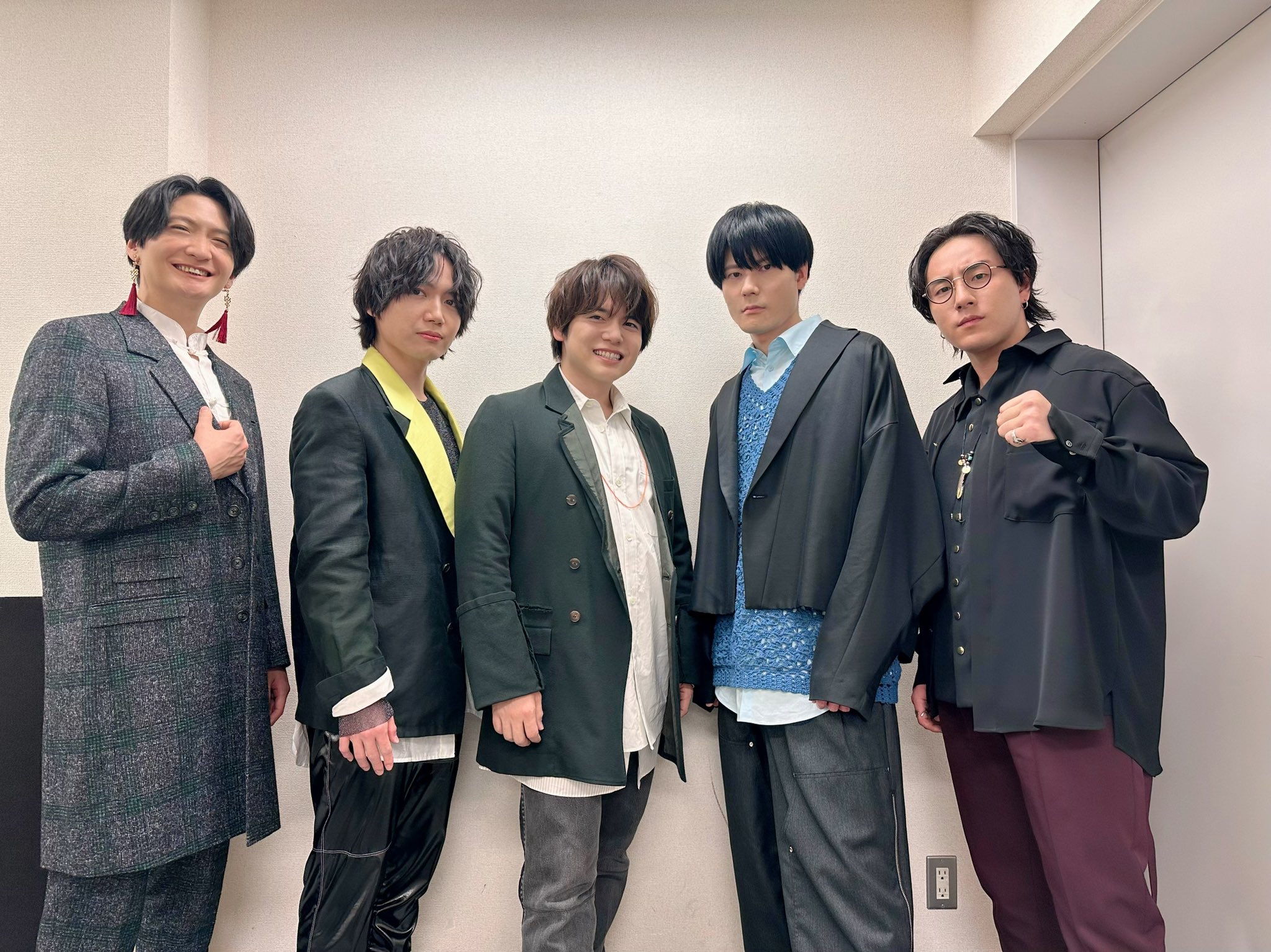 Kôki Uchiyama, Nobunaga Shimazaki, Shoya Chiba, Yuma Uchida, and Ryôta Suzuki at an event for Wind Breaker (2024)