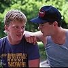 Robert Downey Jr. and Anthony Michael Hall in Johnny Be Good (1988)