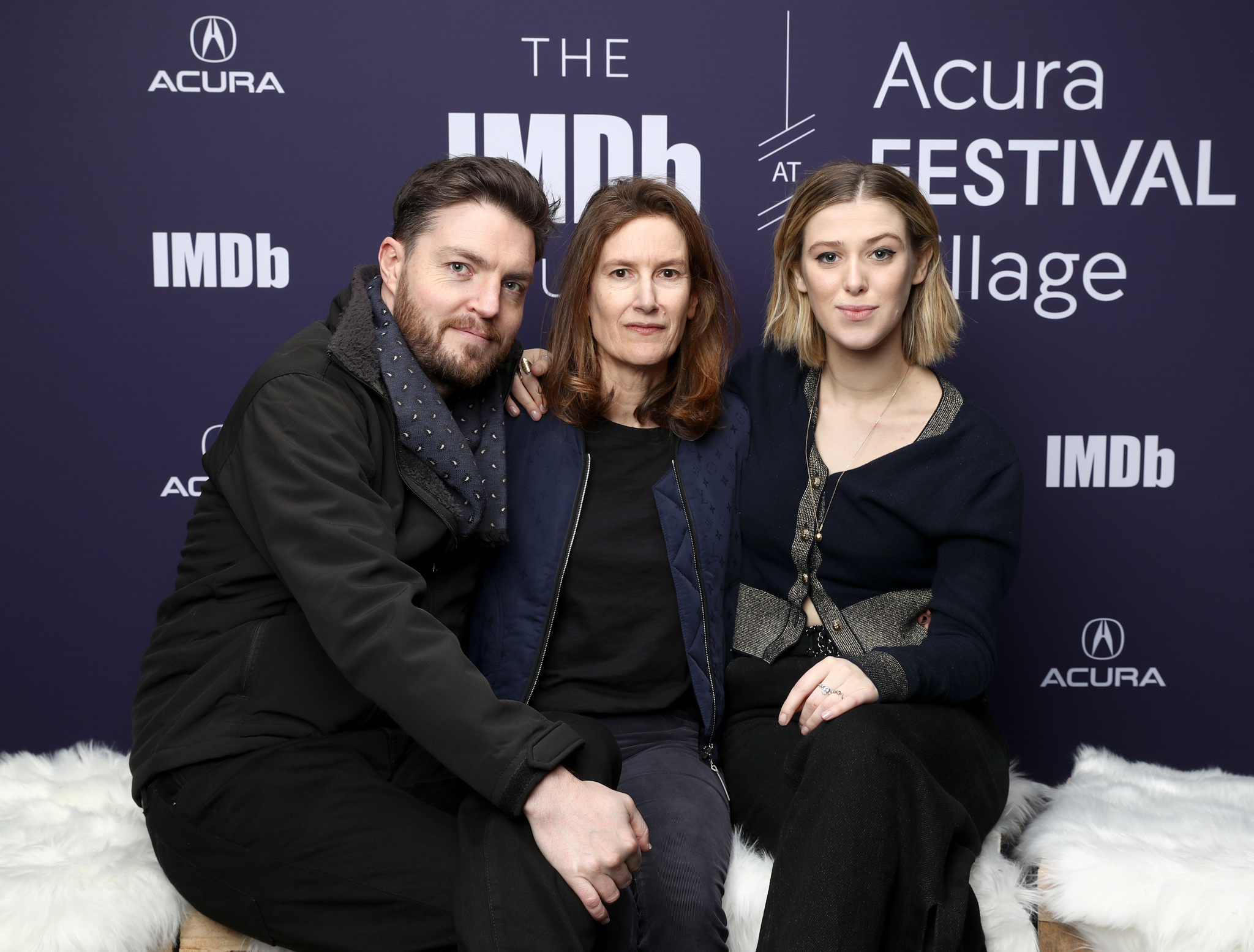 Tom Burke, Joanna Hogg, and Honor Swinton Byrne at an event for The IMDb Studio at Sundance (2015)