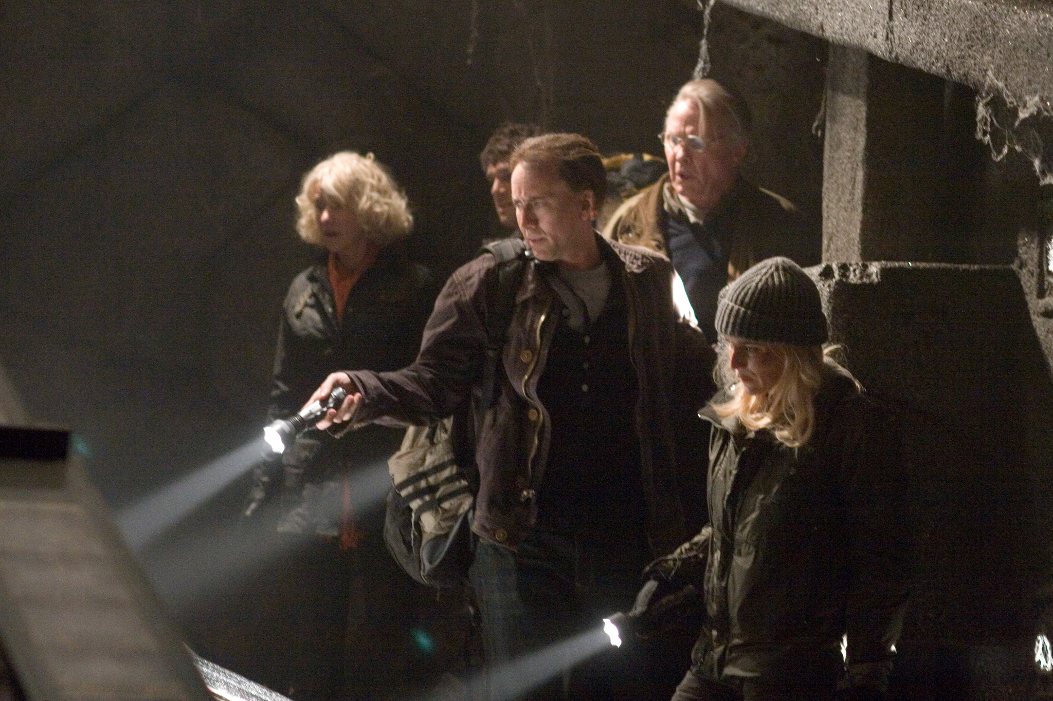 Nicolas Cage, Helen Mirren, Jon Voight, Justin Bartha, and Diane Kruger in National Treasure: Book of Secrets (2007)