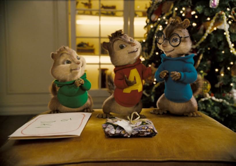 Justin Long, Jesse McCartney, and Matthew Gray Gubler in Alvin and the Chipmunks (2007)