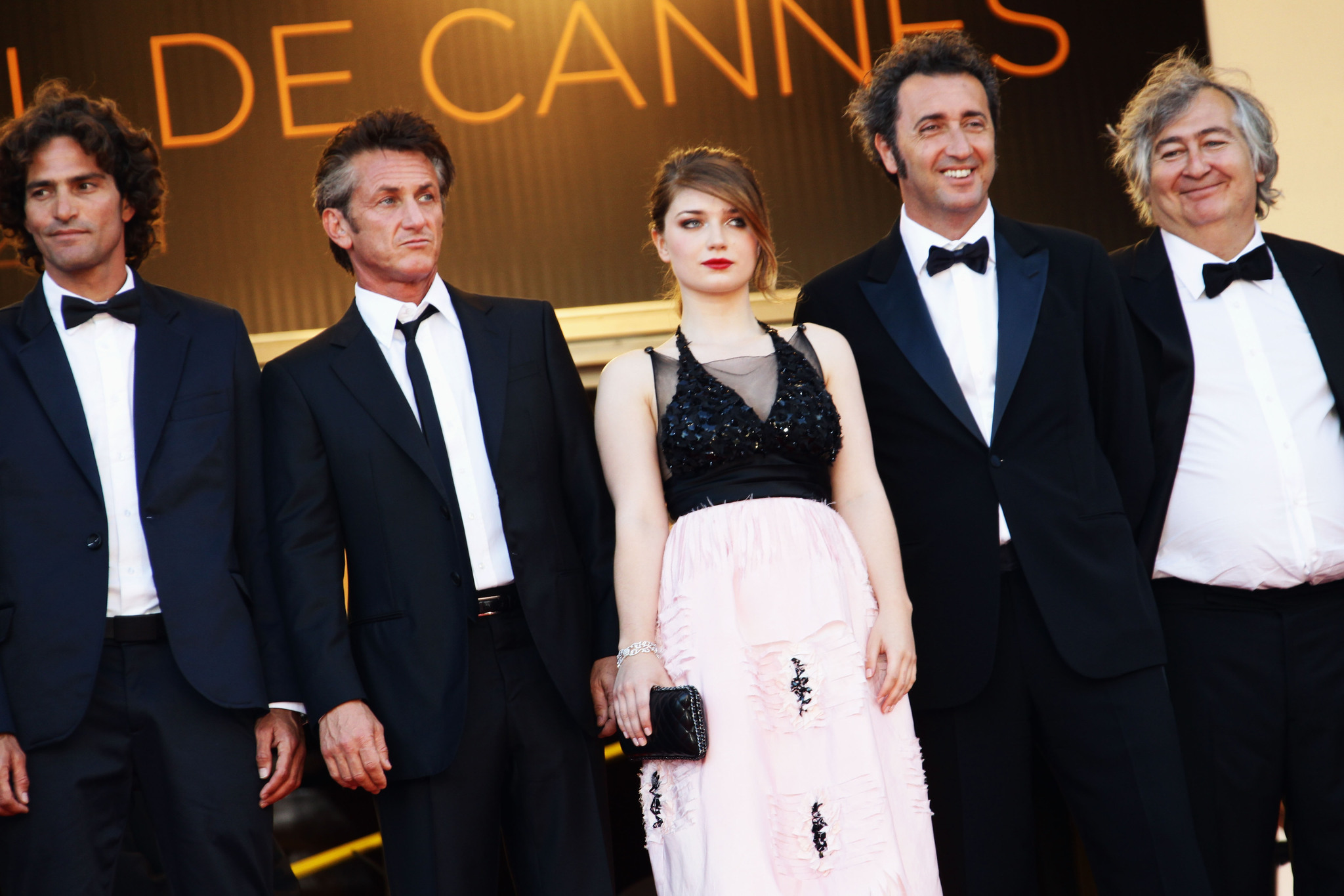 Sean Penn, Liron Levo, Paolo Sorrentino, and Eve Hewson at an event for This Must Be the Place (2011)