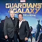 Louis D'Esposito and Kevin Feige at an event for Guardians of the Galaxy (2014)