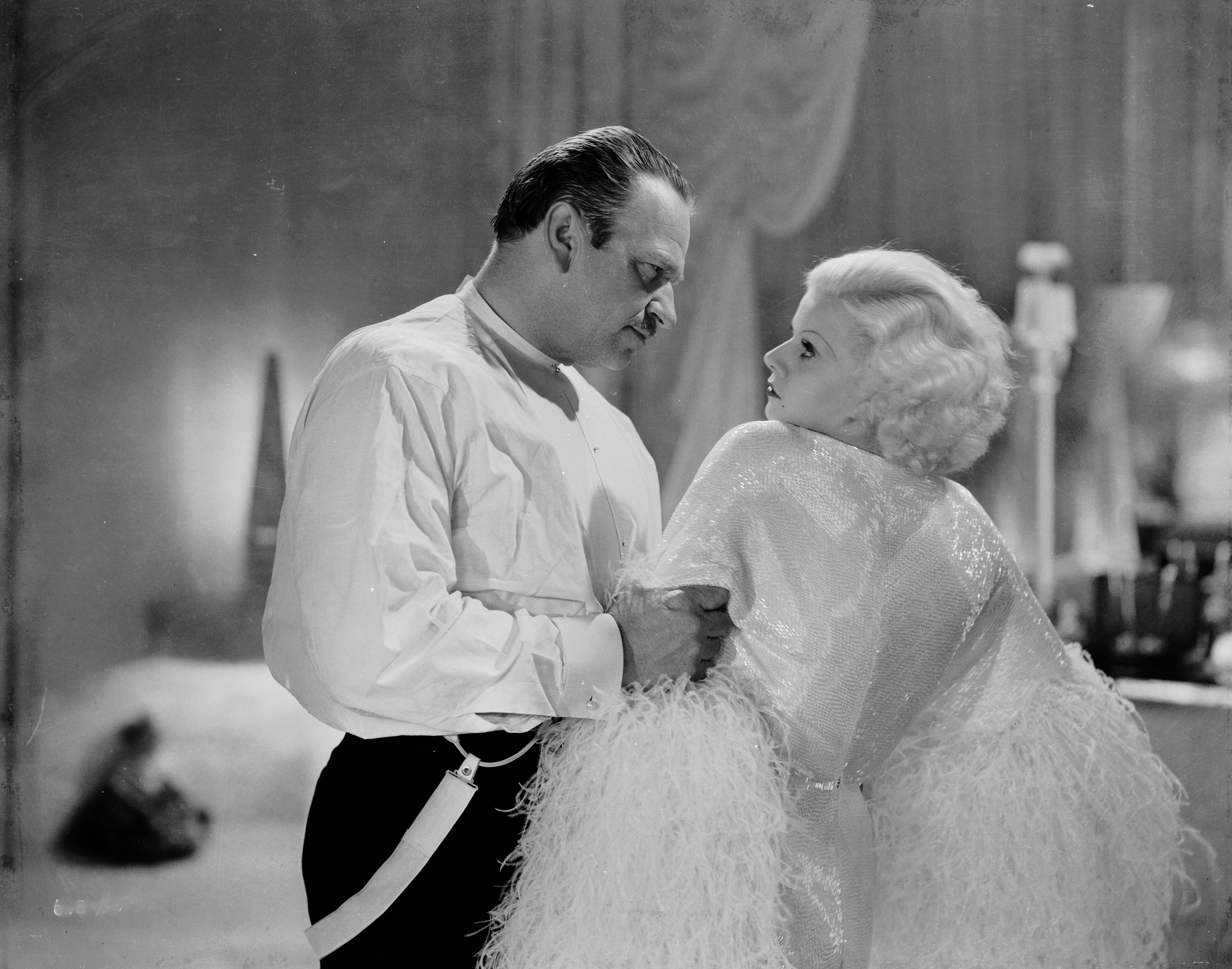 Wallace Beery and Jean Harlow in Dinner at Eight (1933)