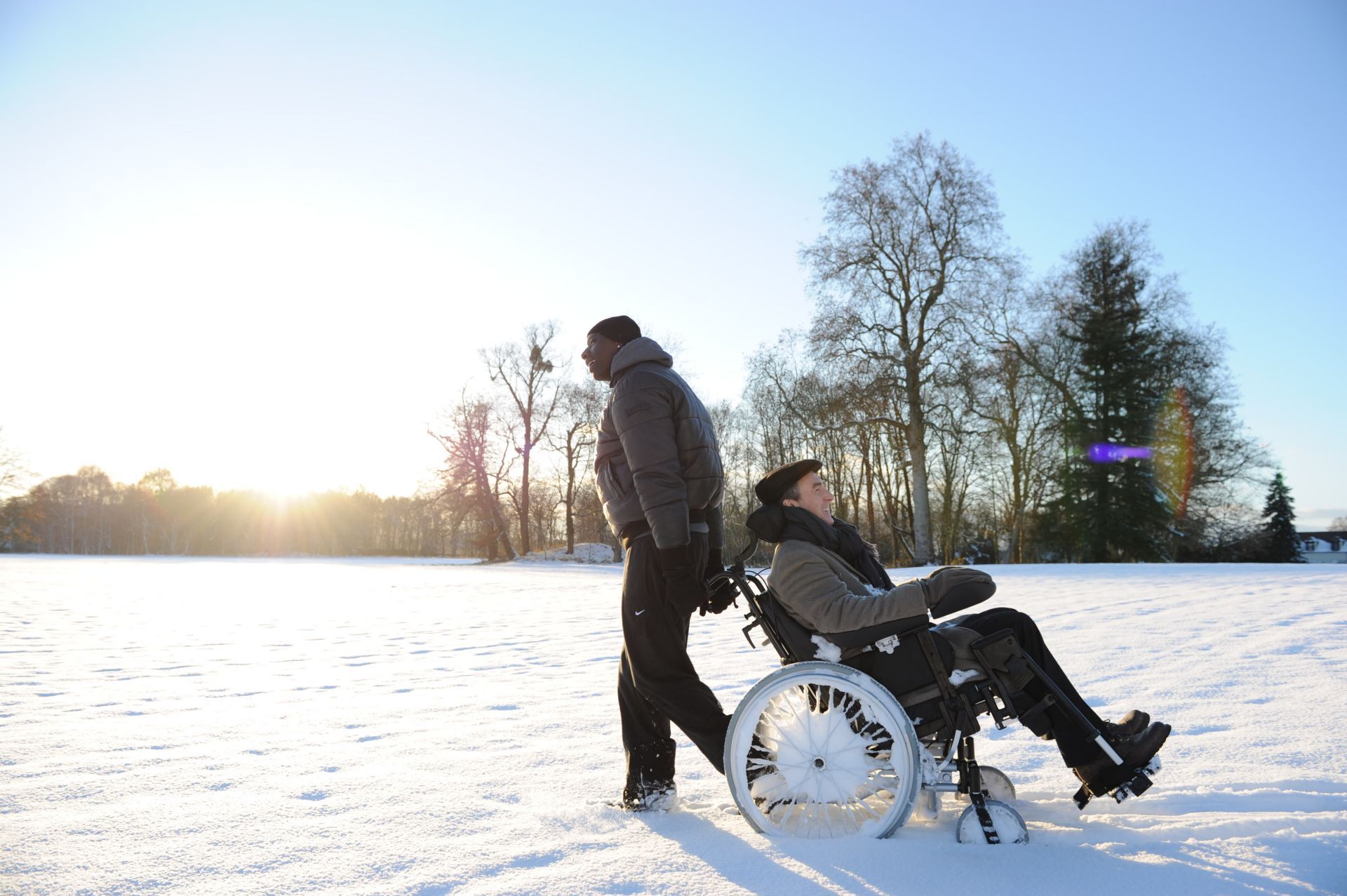 François Cluzet and Omar Sy in The Intouchables (2011)