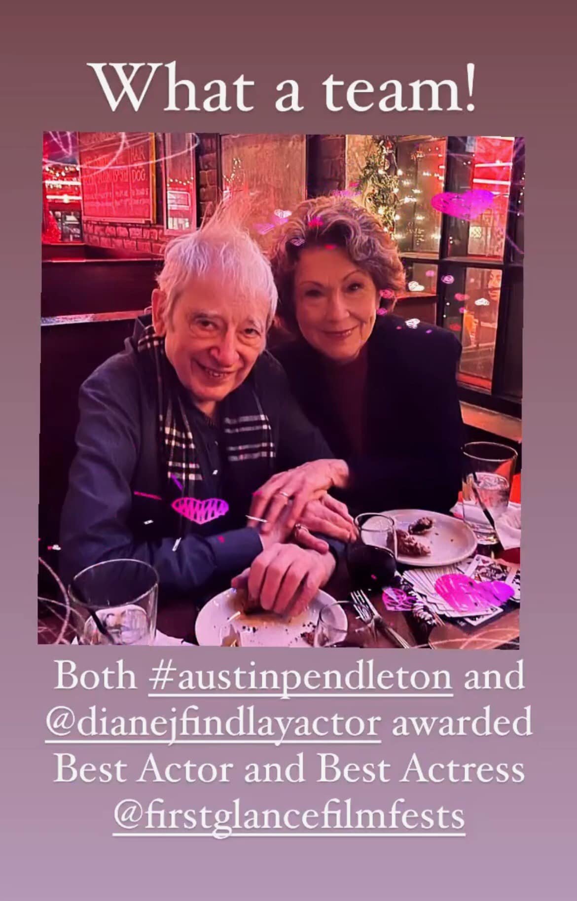 Austin Pendleton & Diane J Findlay