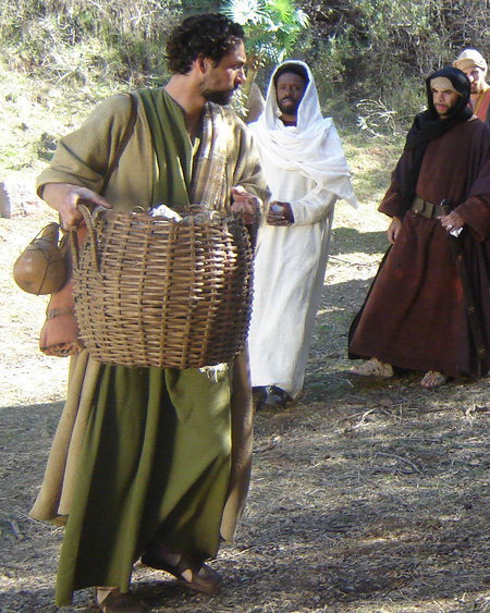 (from left)Jean-Pierre Parent, Jean-Claude La Marre, Jacinto Taras Riddick, and Paul Nagi on the set of "Color of the Cross"