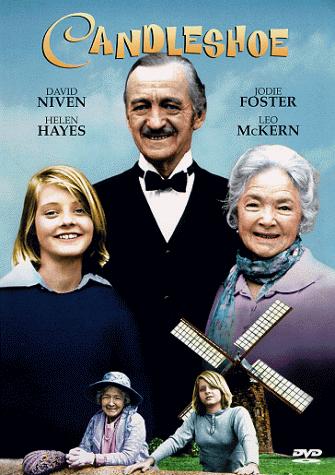 David Niven, Jodie Foster, and Helen Hayes in Candleshoe (1977)