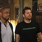 Dulé Hill and James Roday Rodriguez in Psych: The Movie (2017)