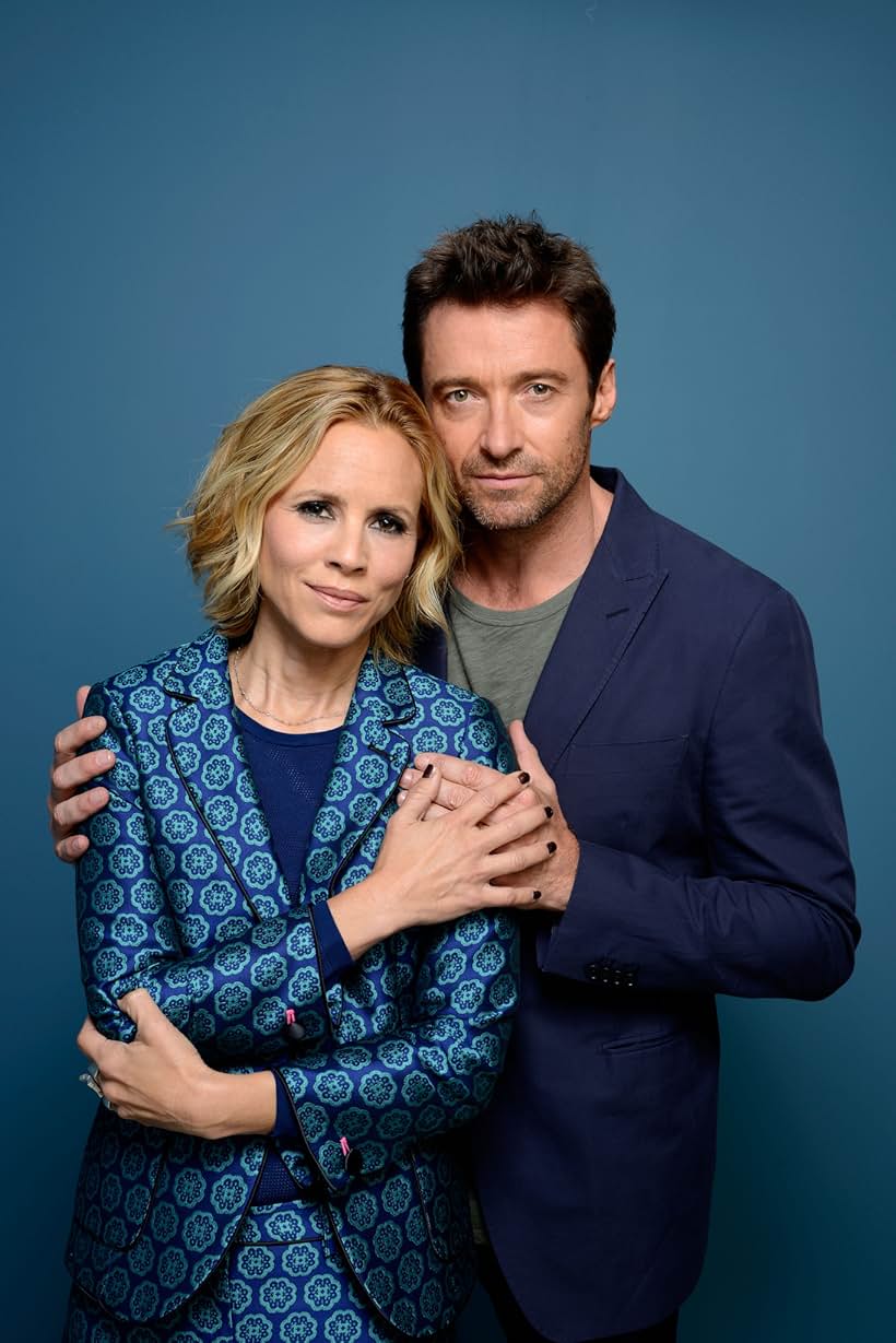 Maria Bello and Hugh Jackman at an event for Prisoners (2013)