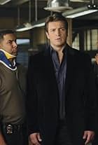 Jon Huertas, Seamus Dever, Nathan Fillion, and Ruben Santiago-Hudson in Castle (2009)