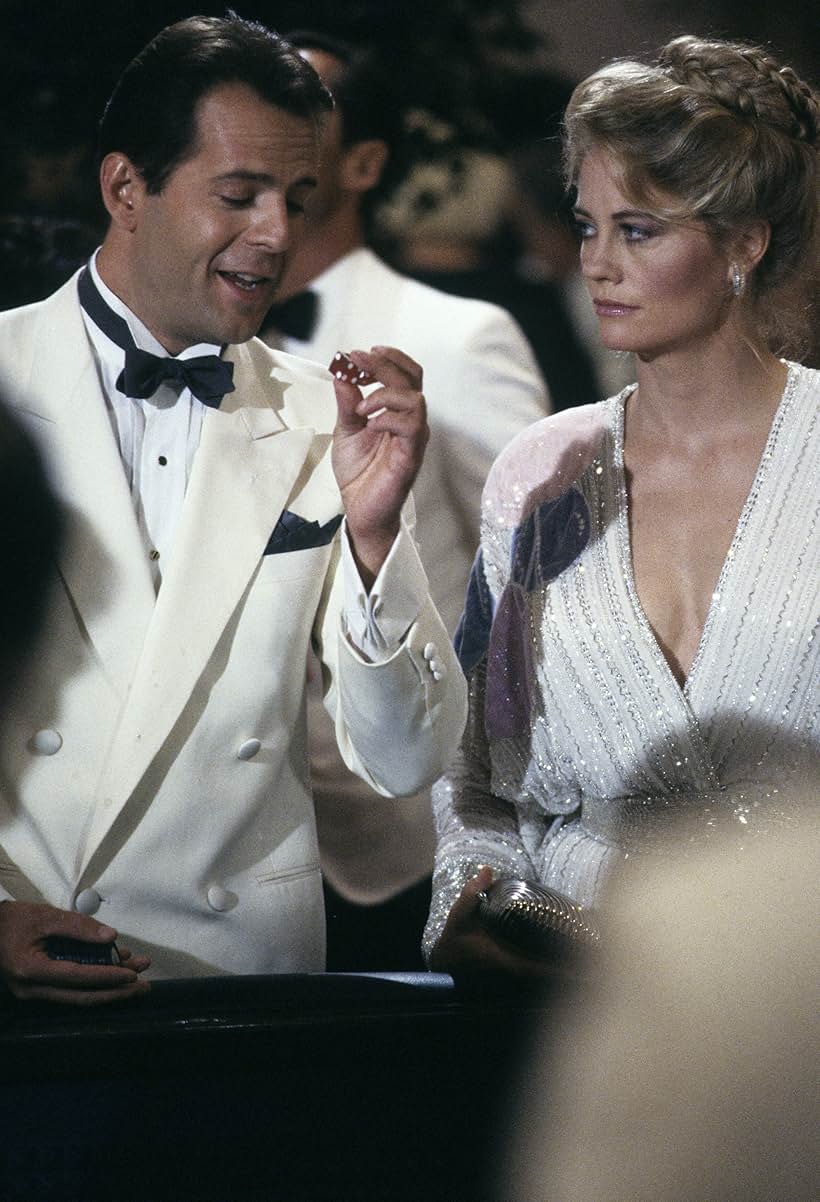 Bruce Willis and Cybill Shepherd in Moonlighting (1985)